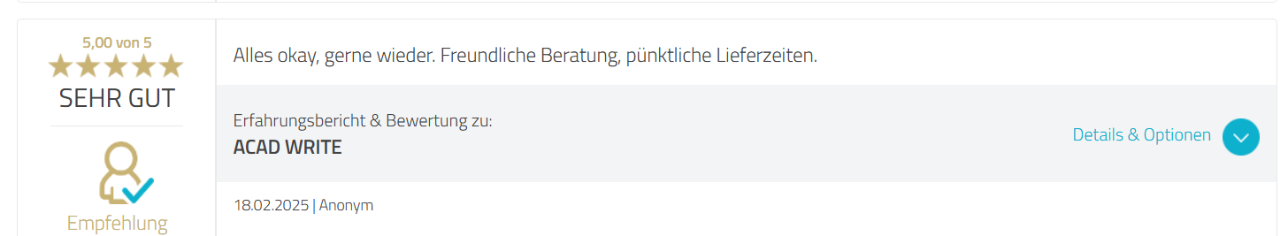 Acad Write Positve Erfahrungen - 2
