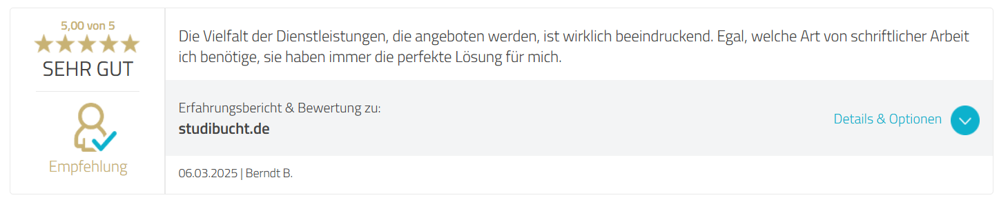 StudiBucht Positve Erfahrungen - 1