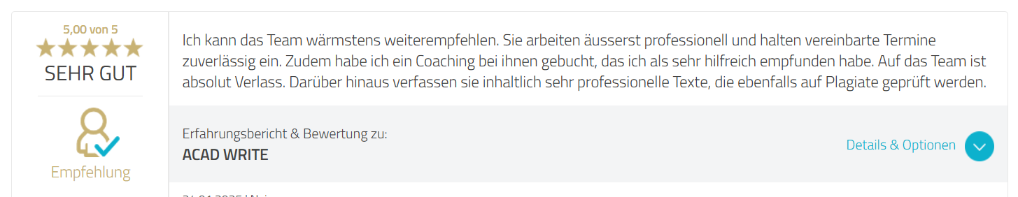 Acad Write Positve Erfahrungen - 5