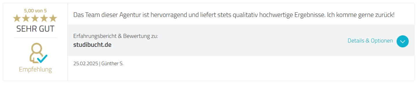 StudiBucht Positve Erfahrungen - 3