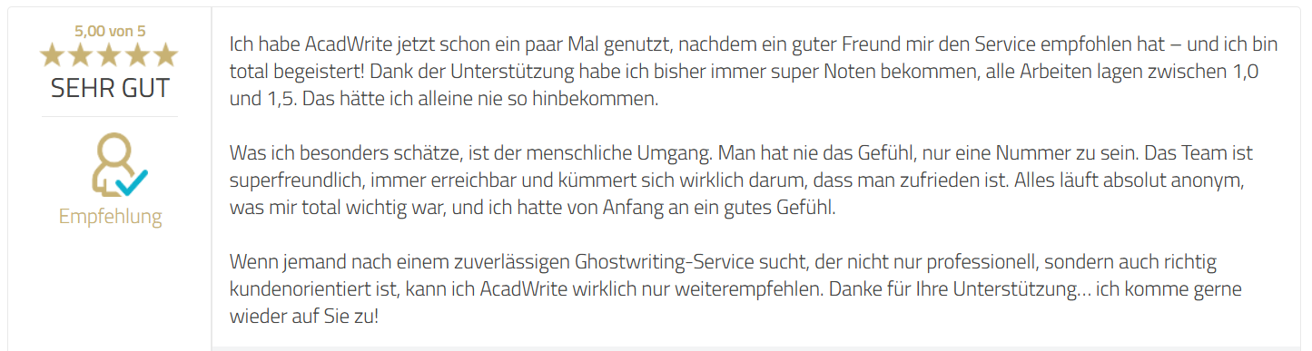 Acad Write Positve Erfahrungen - 6