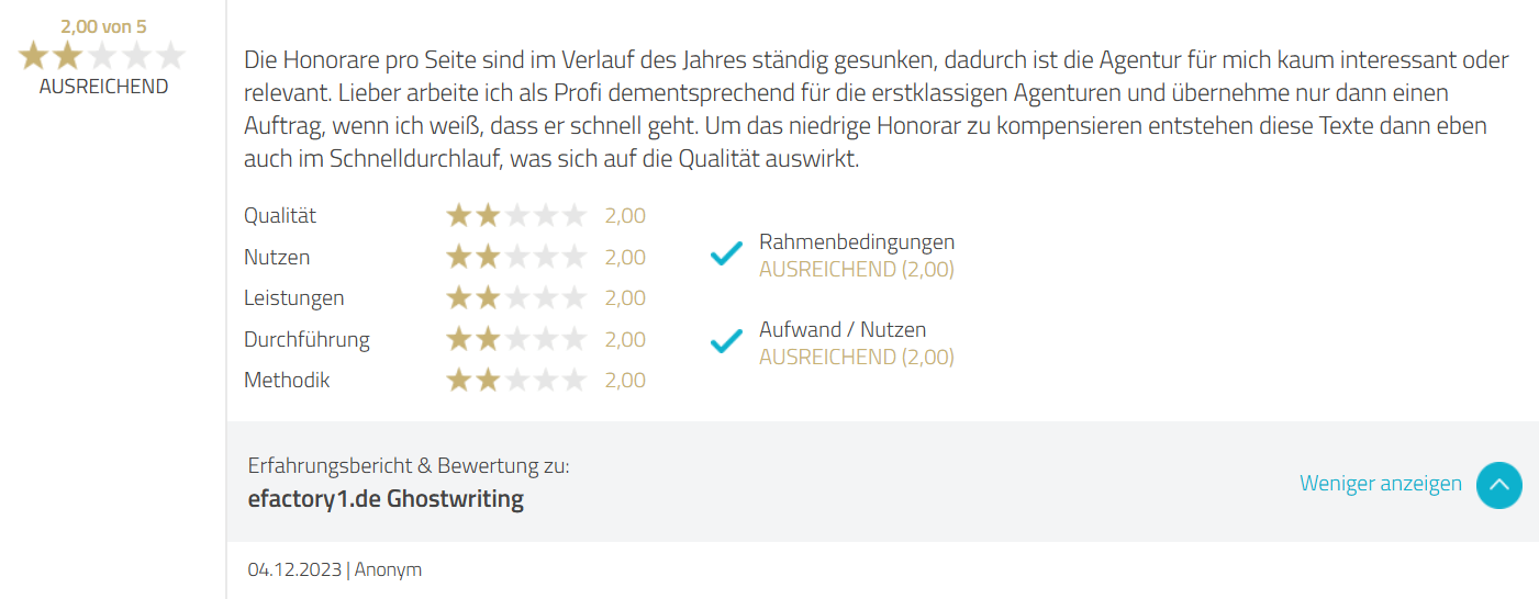 Efactory1 Negative Erfahrungen - 2