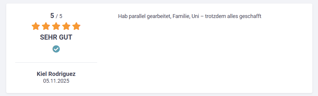 Kundenerfahrungen und Note 1 Bewertungen - 3