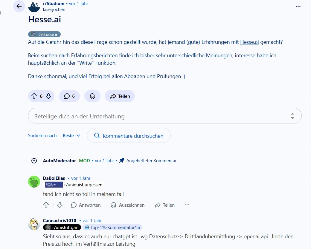 Hesse.ai Erfahrungen: Bewertungen und Nutzerberichte - 2